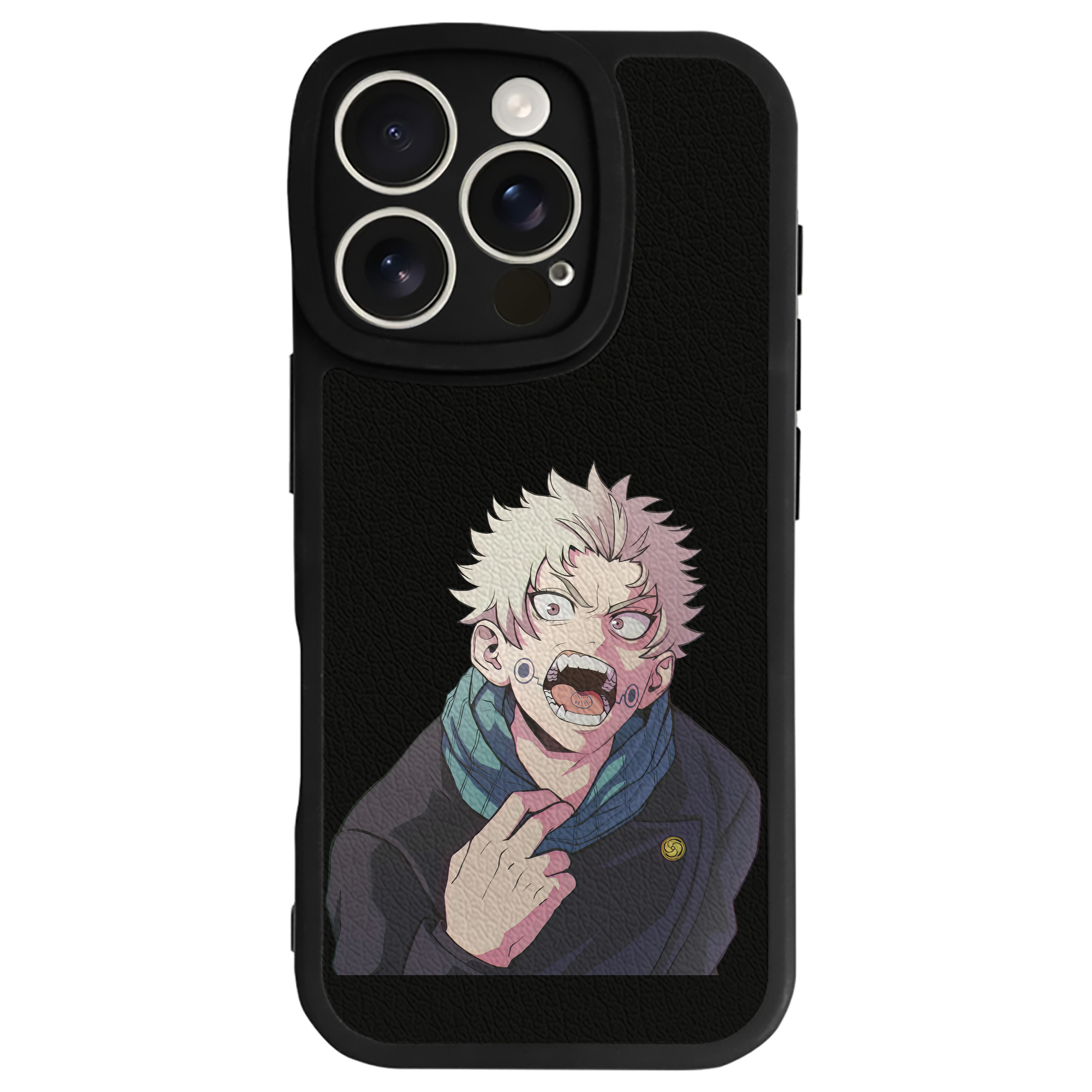 （画像用） 呪術廻戦 Jujutsu Kaisen 【iPhone 16シリーズ対応】シリコンスマホケース（レザー調） 材質：シリコン
